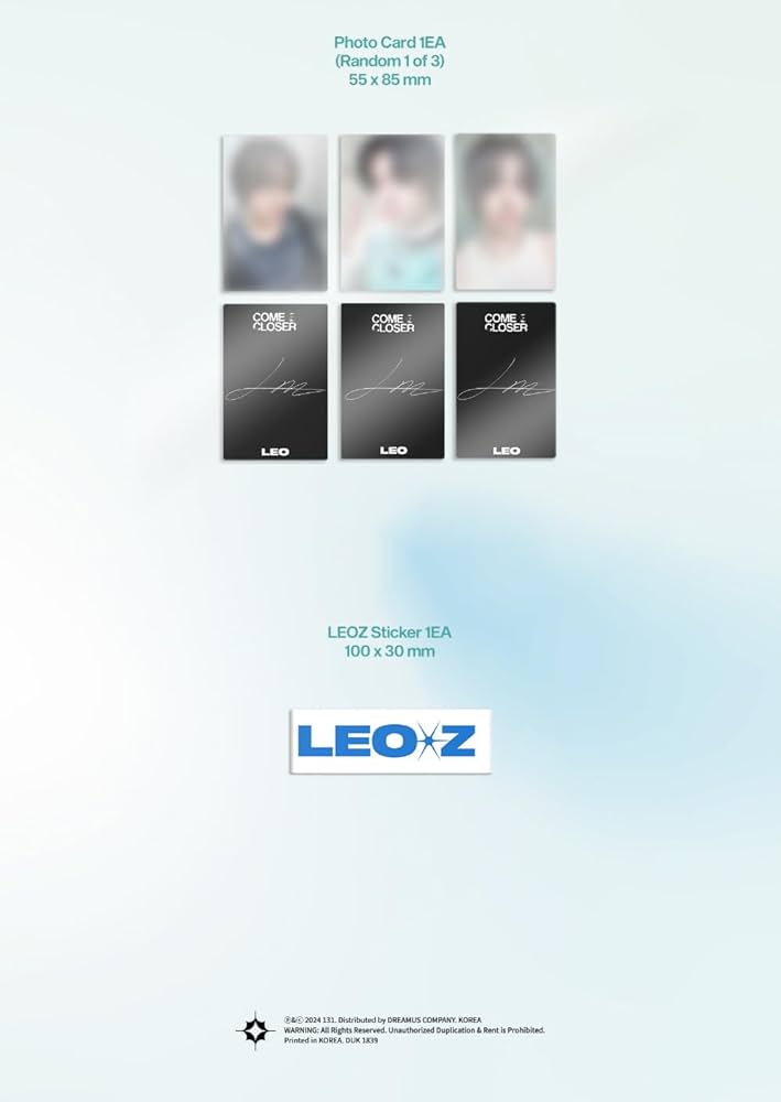 LEO COME CLOSER アルバム＋ステッカー Amazon.co.jp: LEO KPOP Album (韓国アルバム) [COME CLOSER]+